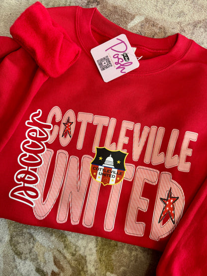 Cottleville United Red Graphic Sweatshirt