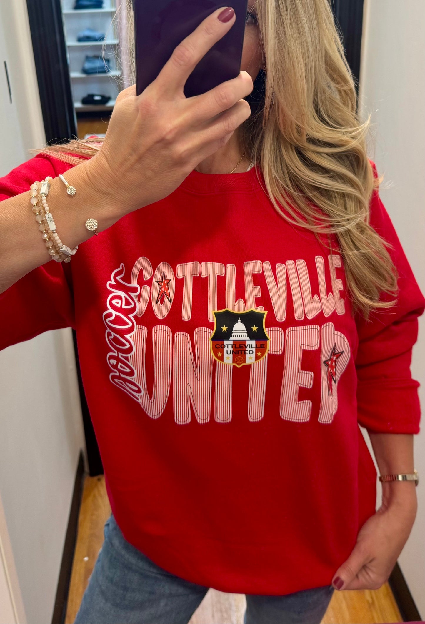 Cottleville United Red Graphic Sweatshirt