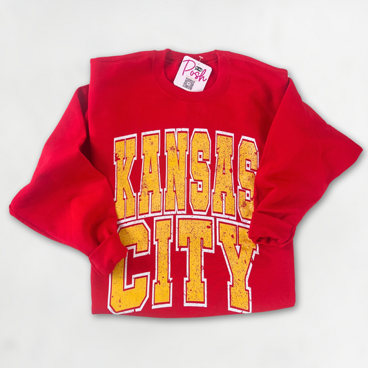 "Kansas City" Varsity Crew - Red