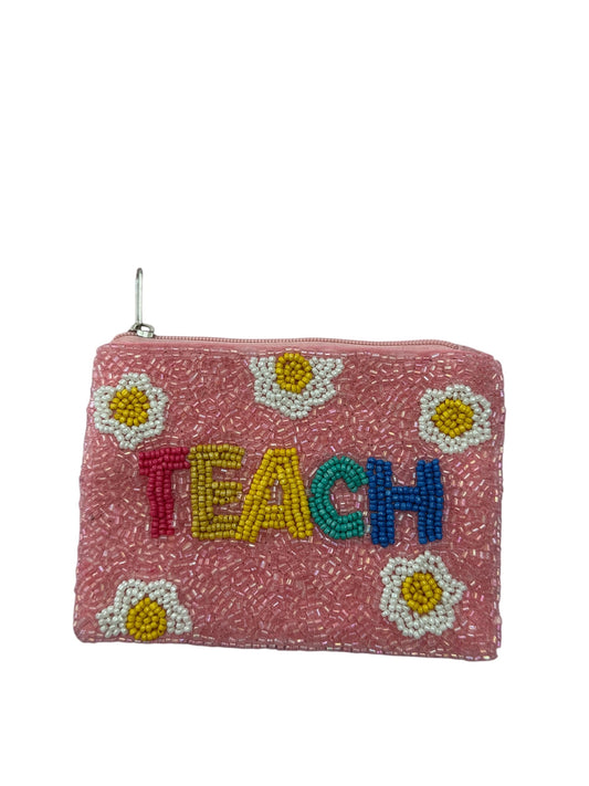Beaded Coin Bag -teach