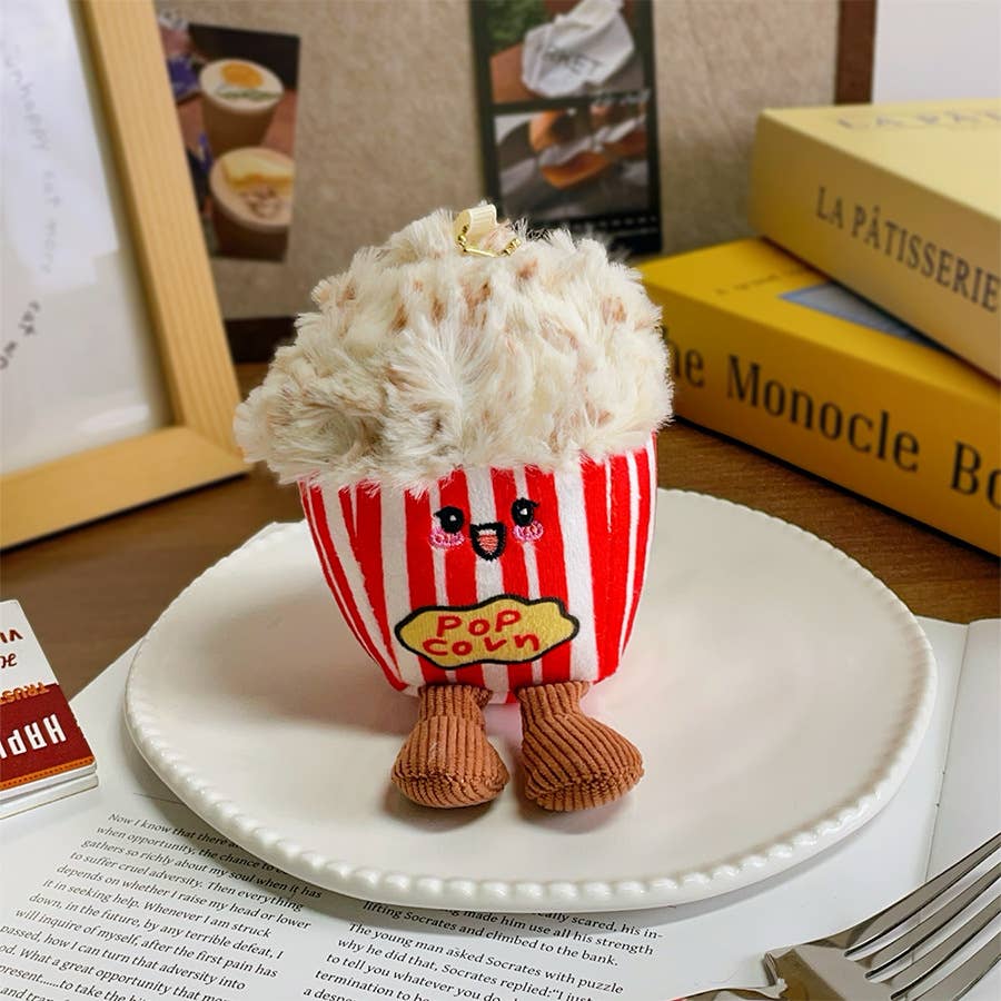 Creative birthday cake plush toy keychain charm gift