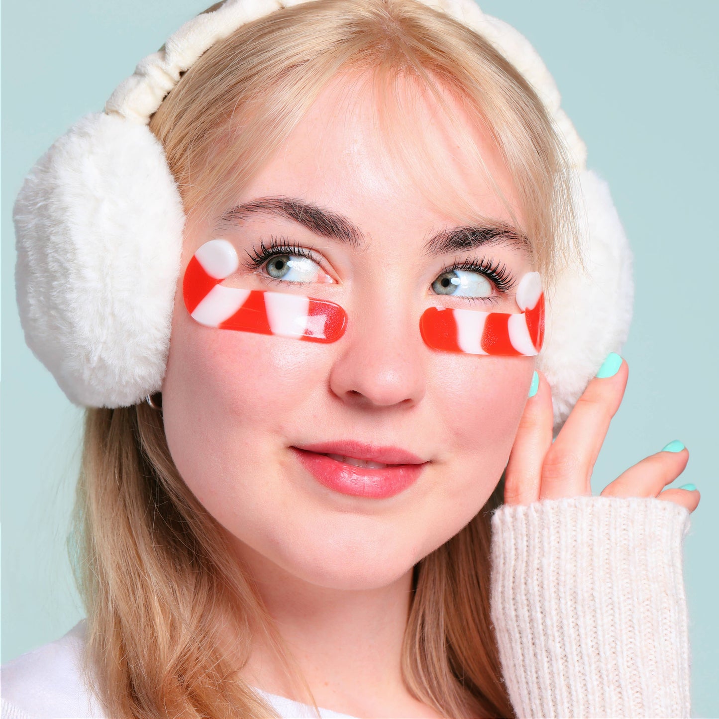 Christmas Holiday Candy Cane Cutie Undereye Patches | 8 Pk