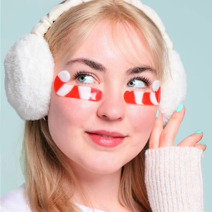 Christmas Holiday Candy Cane Cutie Undereye Patches | 8 Pk