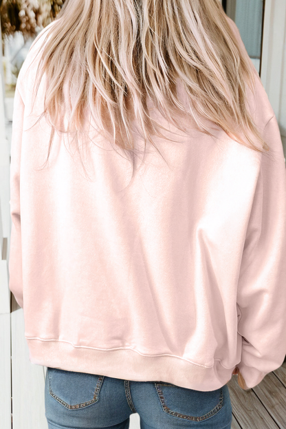 66 Plus Size Blessed Embroidered Mock Neck Sweatshirt (S-4X)