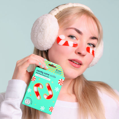 Christmas Holiday Candy Cane Cutie Undereye Patches | 8 Pk
