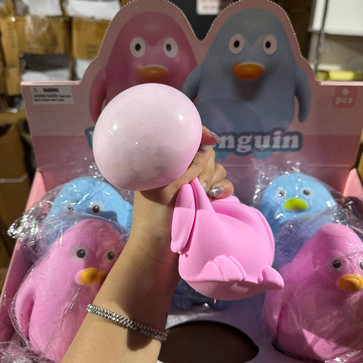 JUMBO Penguin Squishy 6/pk | A222