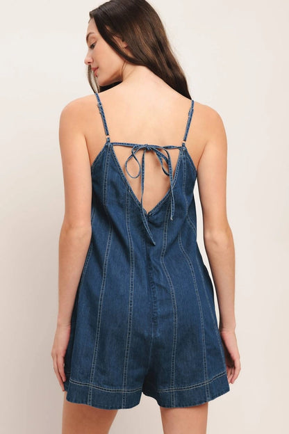 Aimee Denim Romper