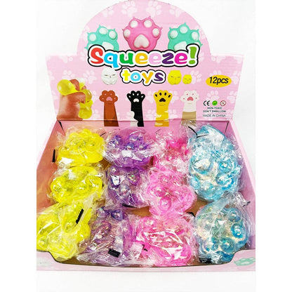 Large Sugary Glittered Paw Squishy Toy