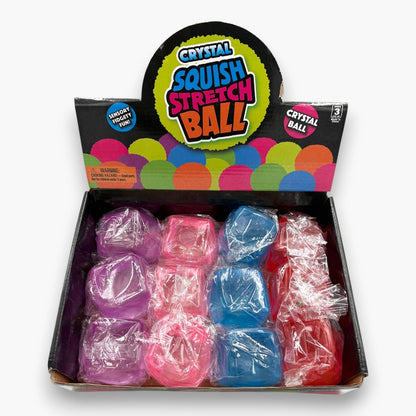 Crystal Squish Stretch Ball Pastel 12CT PDQ