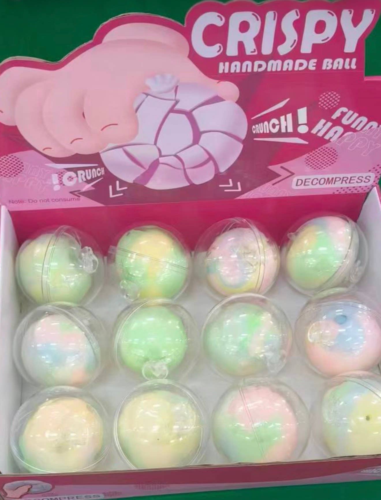 Cotton Candy  Crispy Crunch Squishy Ball