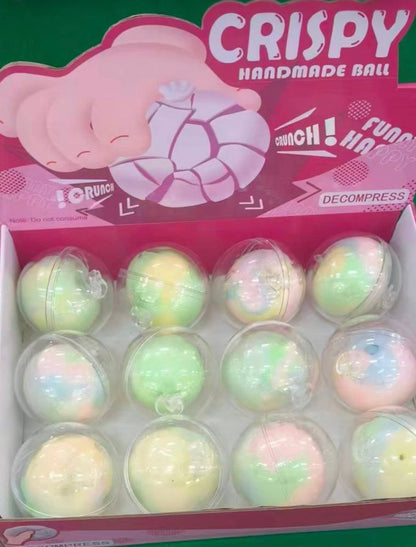 Cotton Candy  Crispy Crunch Squishy Ball