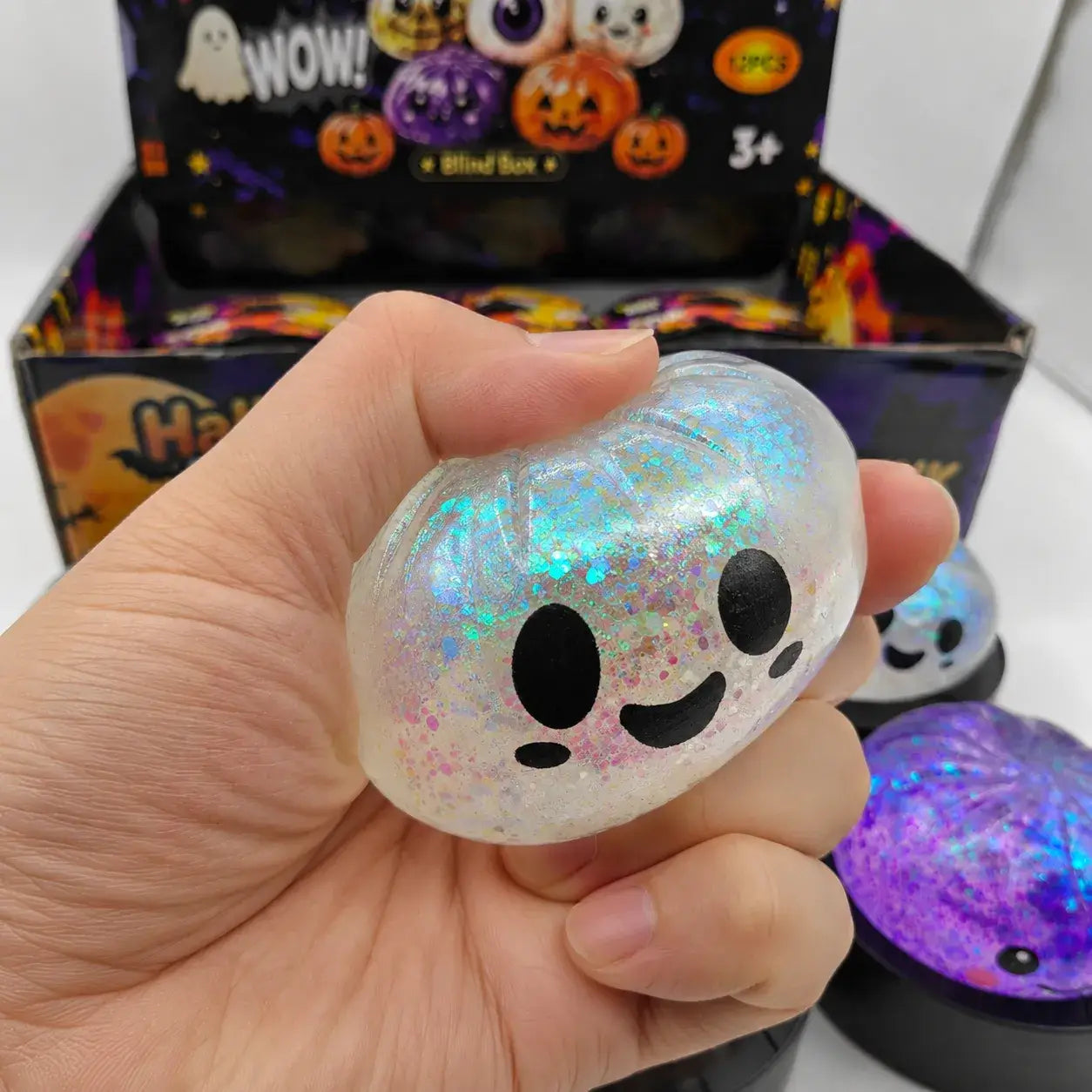 Halloween Ghost Maltose Squishy Stress Relief Toy Set