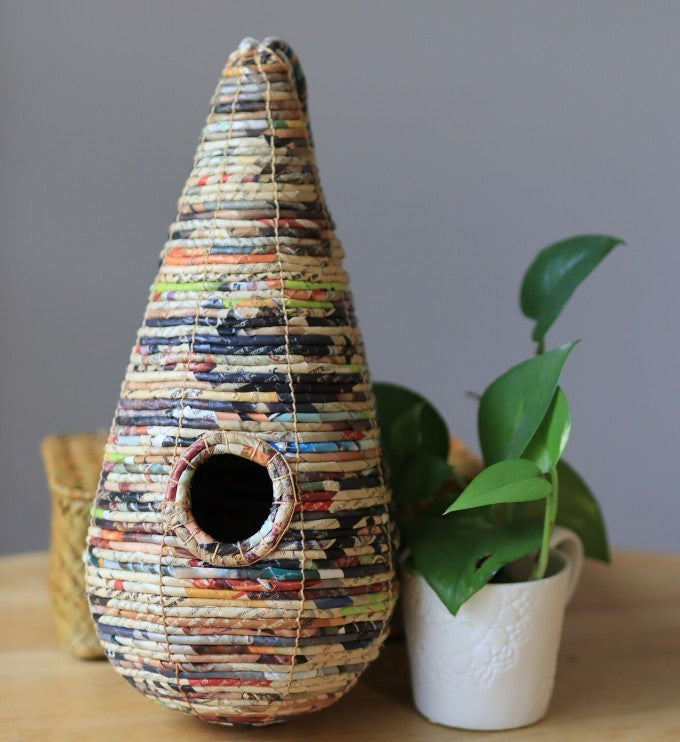Recycled Magazine Bird House|9214