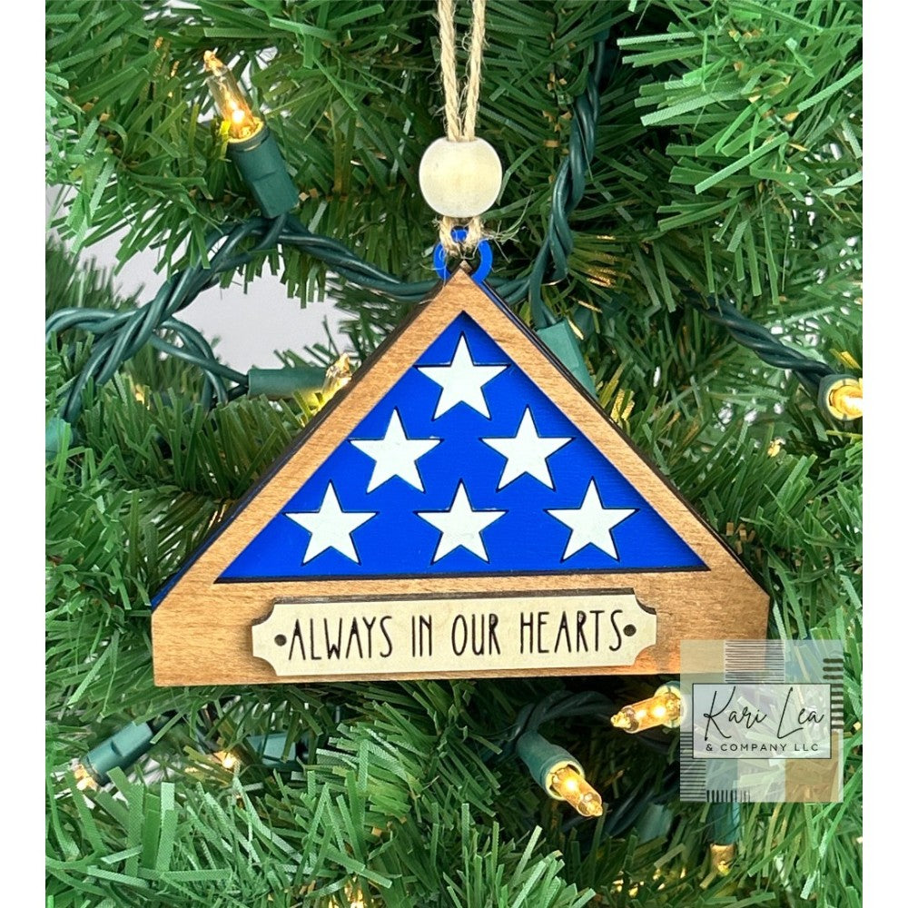 Folded Flag Ornament - Always|8191