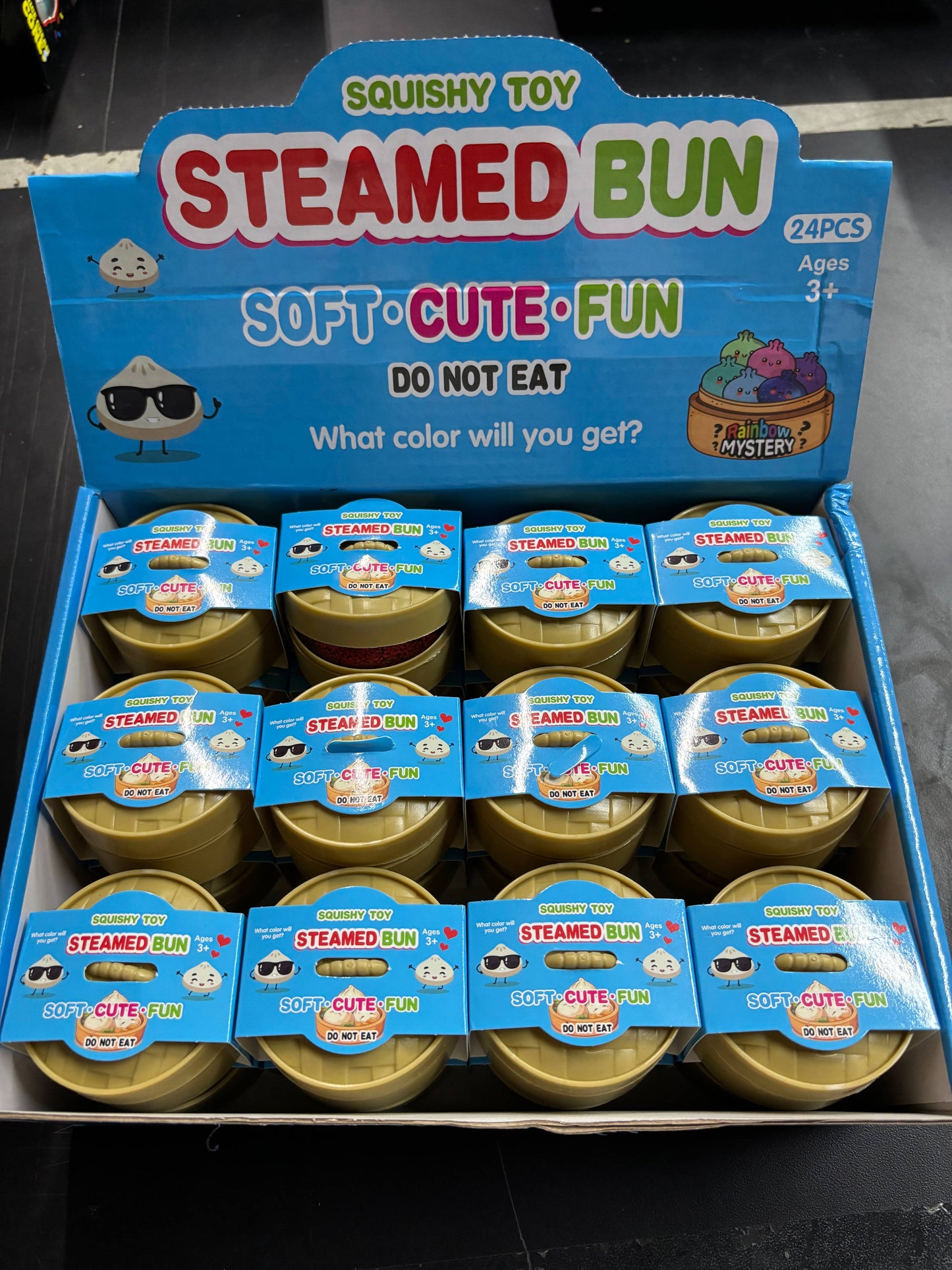 Dumpling Dim Squishy Toy small– Glitter Slow Rising Sensor