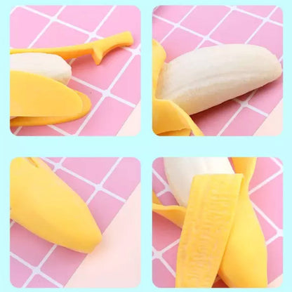Banana Squishy Fidget Toy – Stretchy Stress Relief