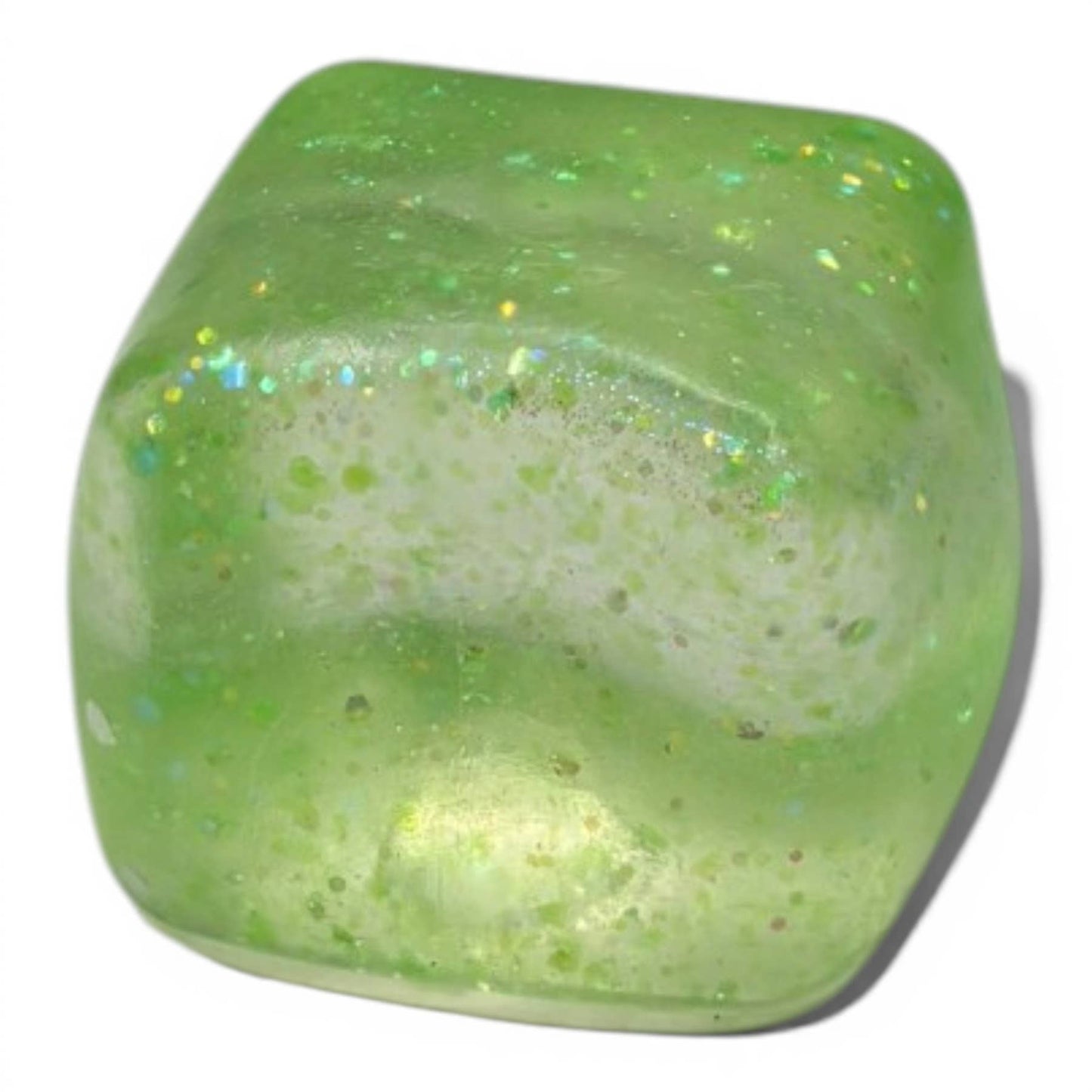 Jumbo Stress Ball Cube – Glitter Gel Sensory Fidget Toy
