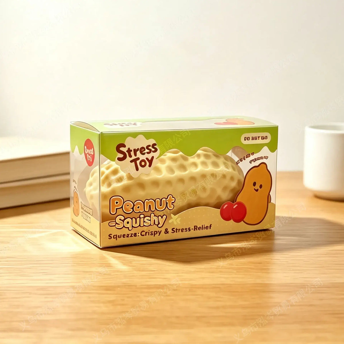 Crunchy Peanut Block Squishy Toy