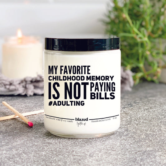 Funny Adulting Candle