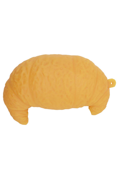 Realistic Croissant Fluffy Slime Filled Squishy