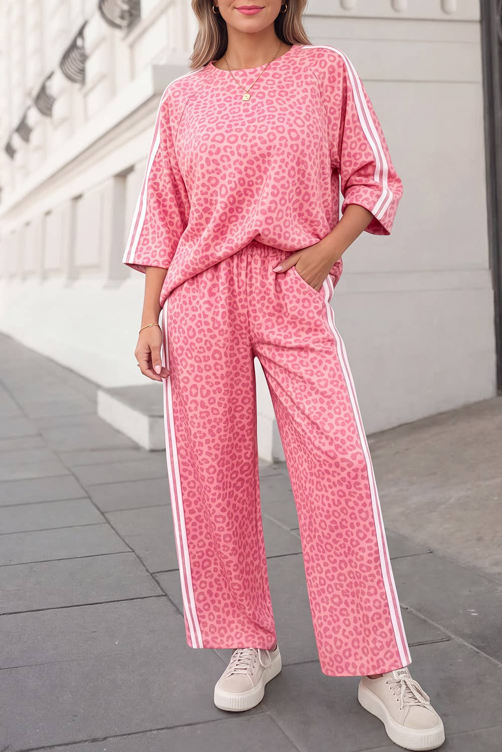 Leopard / Camo / Mallard Striped Detail Pants Set | S-4X
