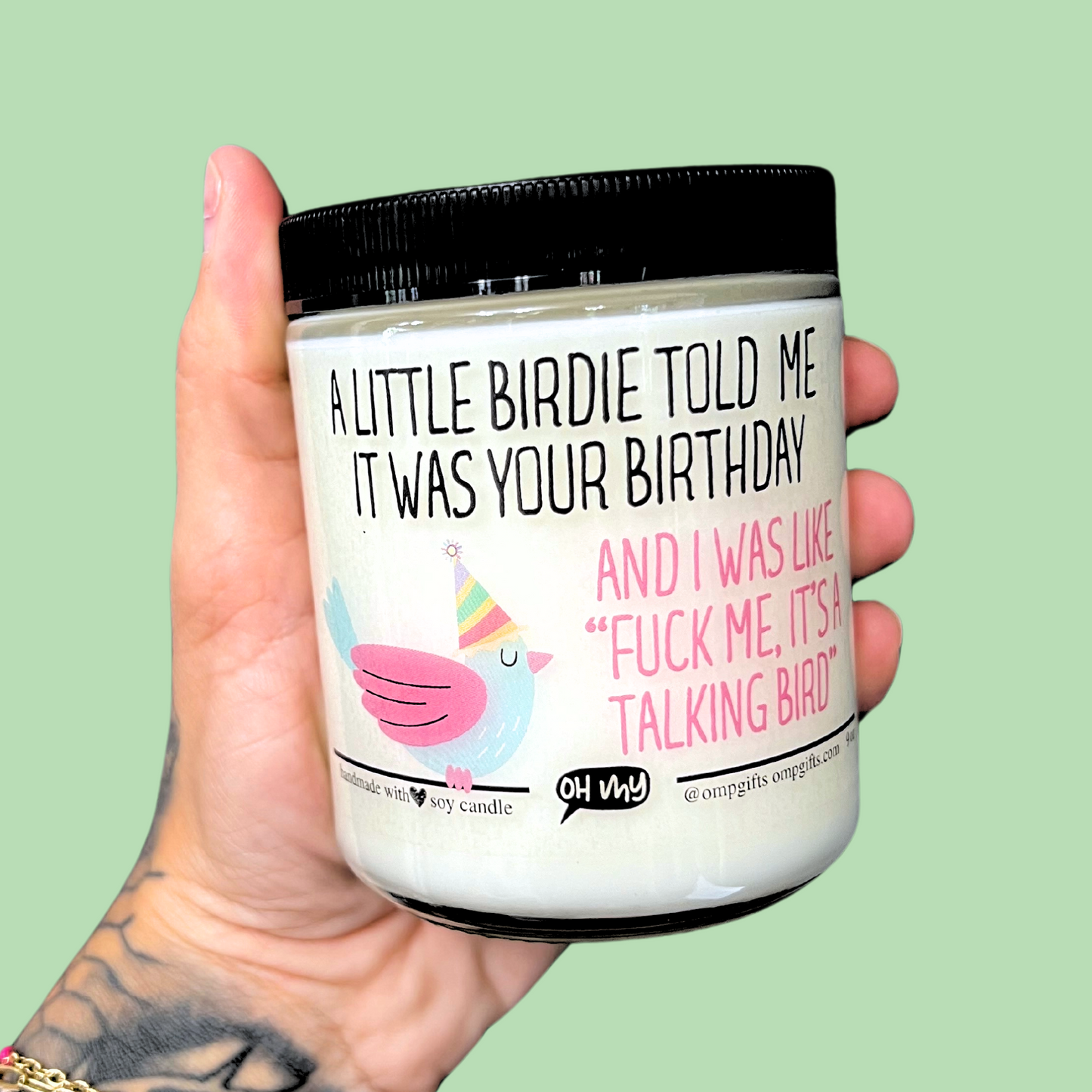 "A Little Birdie" Funny Birthday Candle