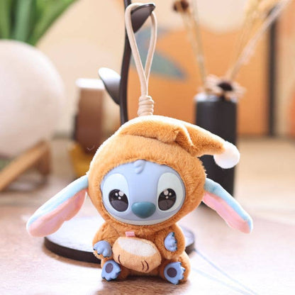 Cute Stitch inspired plush keychain bag charm
