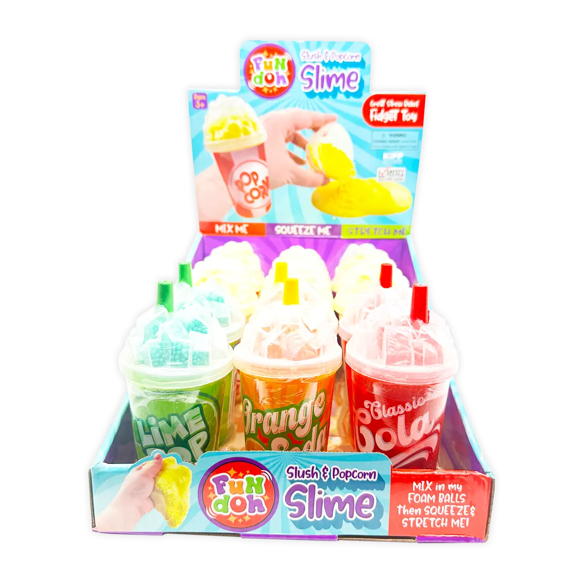 Fun Doh Slush and Popcorn Slime Assortment ASMR Top Seller
