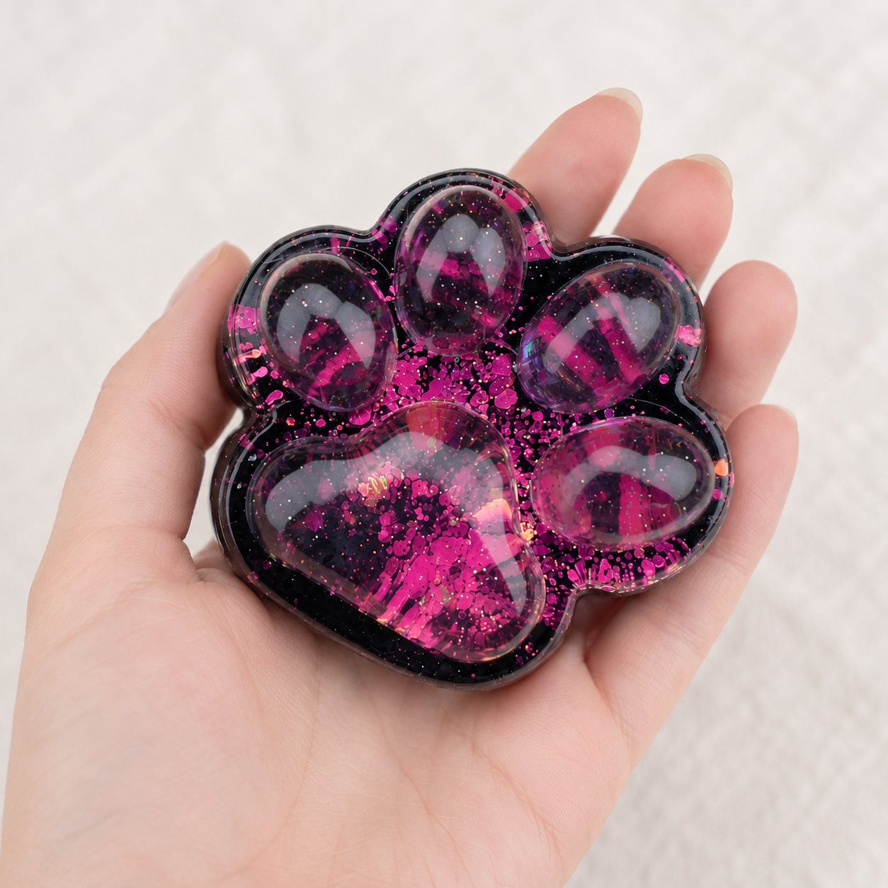 Dark Aesthetic Black Cat Paw Squishy Stress Relief Toy