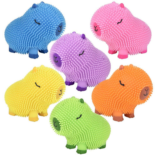 Capybara-Shaped Puffers in Assorted Colours with Tag