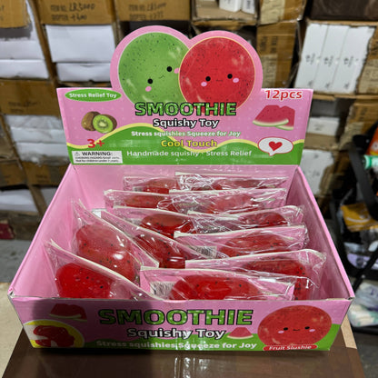 Watermelon Fruit Icy Slushy Ball Squishy 12/pk | A145