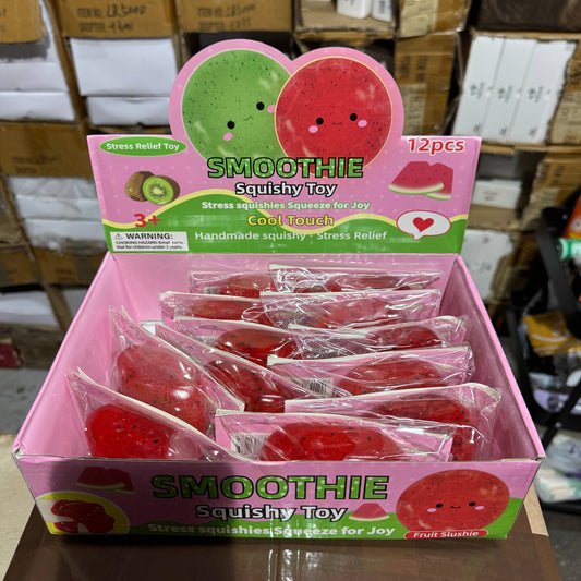 Watermelon Fruit Icy Slushy Ball Squishy 12/pk | A145