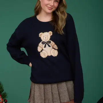 Teddy Sweater Navy