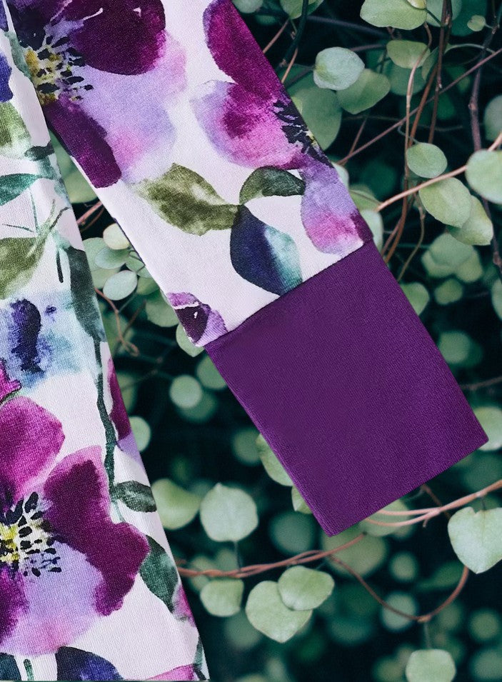 Purple Pansy Bamboo Sleeper|8814
