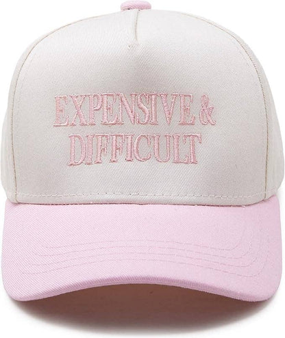Kid/Baby 2-Tone Cap: Expensive & Difficult- Rose/Beige