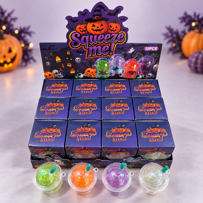 Halloween Milk Tea Cup Squishy Fidget Stress Relief Gift Set