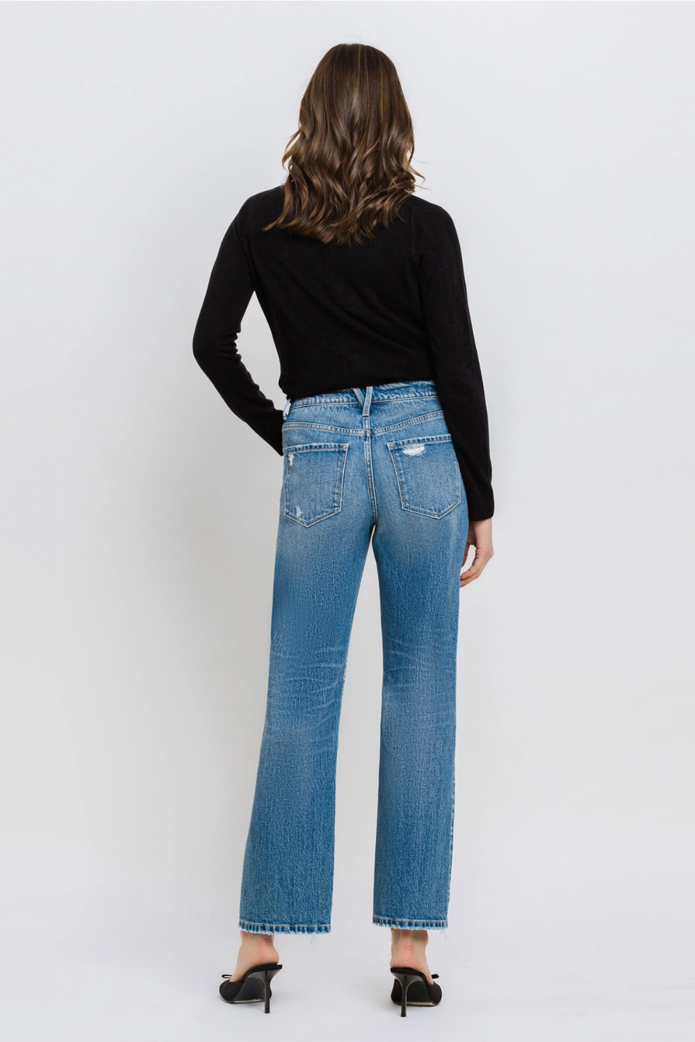 VERVET High Rise 90's Dad Jeans T6302|3556