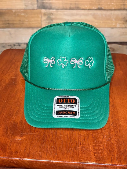 Shamrock & Bows Foam Hat|8788