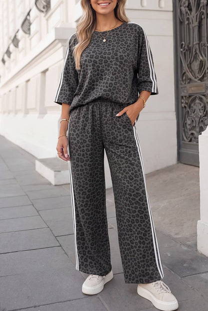 Leopard / Camo / Mallard Striped Detail Pants Set | S-4X