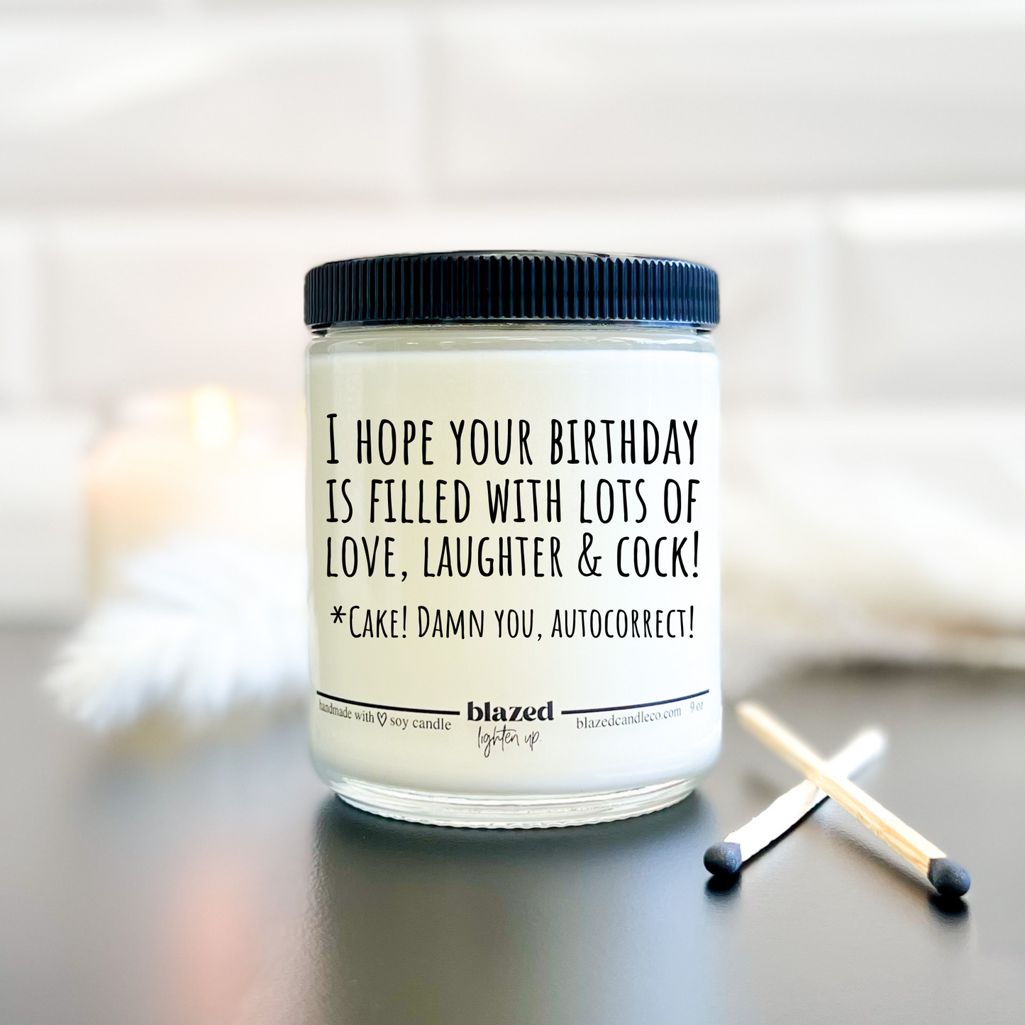 Birthday Autocorrect Candle