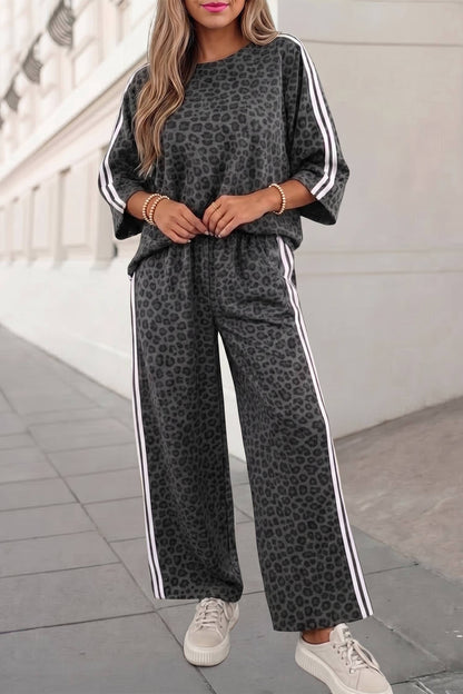 Leopard / Camo / Mallard Striped Detail Pants Set | S-4X