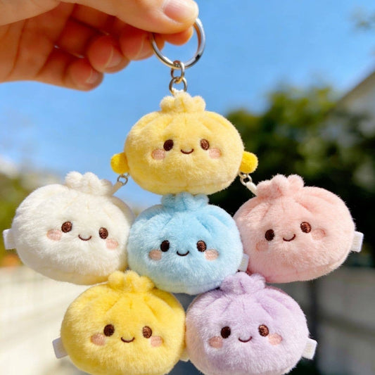 Mystery Plush Cute Bun dumplings Keychain blind box-12unit