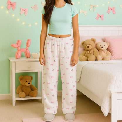 Bow & Tell Fuzzy Lounge Pants