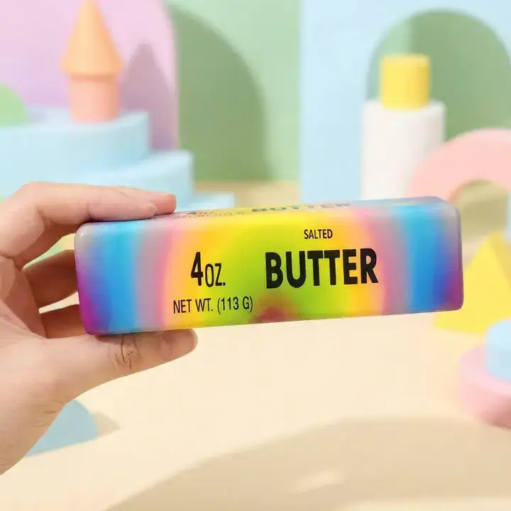 Rainbow Butter Stick Squishy Toy Slow Rising Fidget Toy