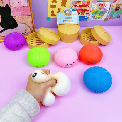 Solid Color Dumpling Shape Squishy Slow Rising Stress Toy