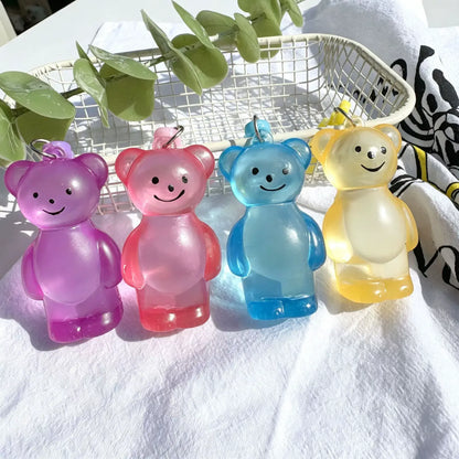 Maltose Bear Squishy Stress Keychain Charm