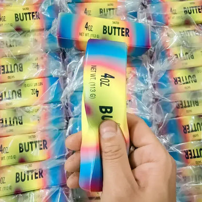 Rainbow Butter Stick Squishy Toy Slow Rising Fidget Toy