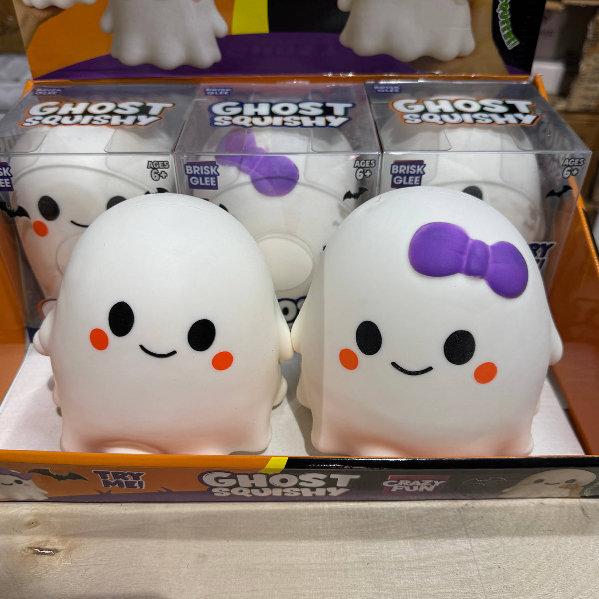 JUMBO Ghost Squishy 6/pk | BR015