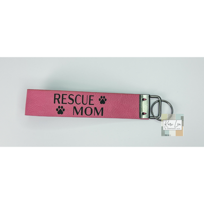 Leather Wristlet - Adopt (Pink)|8310