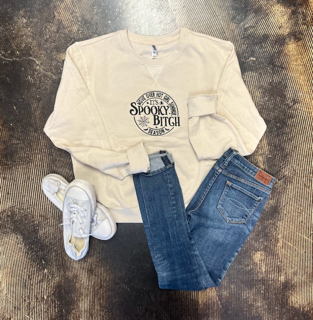 Spooky Bitch Season Crewneck|7969